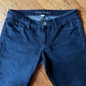Banana Republic women's Black jeans faded low rise size 29